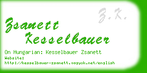 zsanett kesselbauer business card